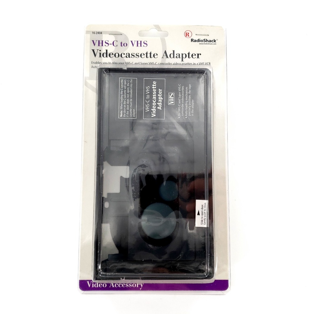 Radio Shack VHS-C to VHS Videocassette Adapter 16-2404 Brand New